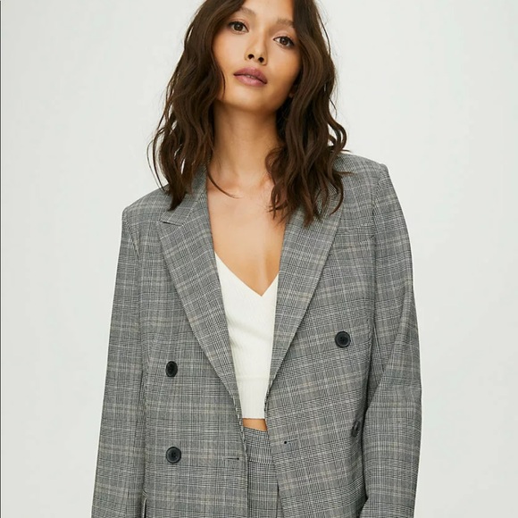 Aritzia Babaton Samuel Check Blazer - Picture 2 of 8